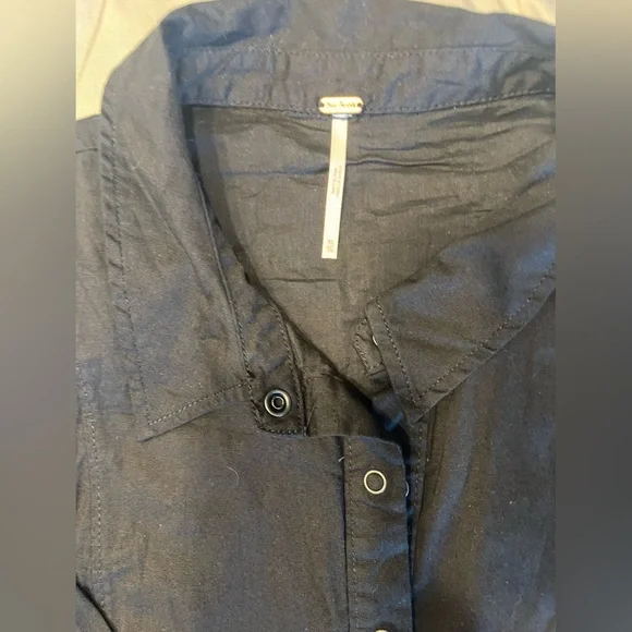 Free People Button-Up Top with Silver Accents NWOT - Picture 7 of 9